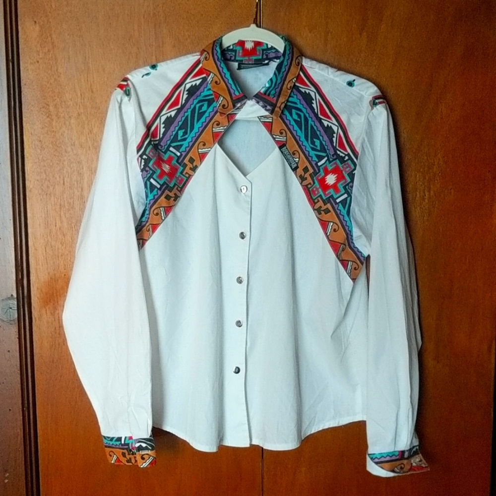 Vintage RoughRider southwest cowgirl shirt